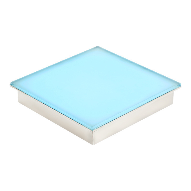 Dancing interactive square game floor tile light, shopping mall amusement park foot pedal LED jumping and dynamic grid floor light Item Picture