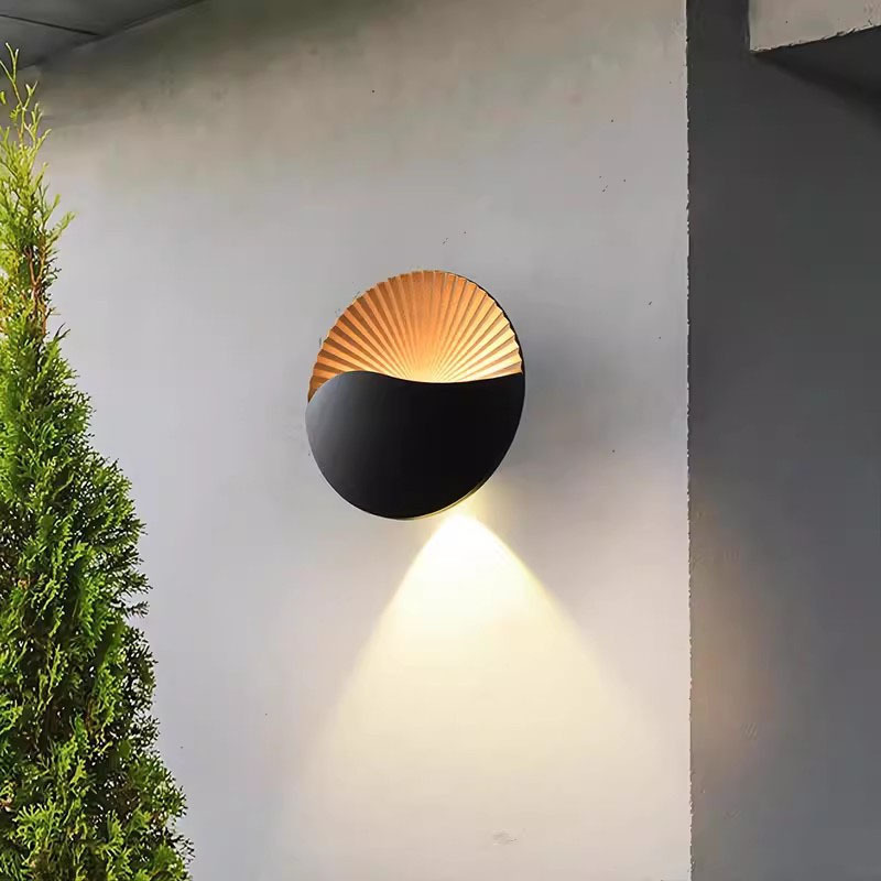 Household waterproof wall lamp, modern outdoor simple led dimming, illuminated corridor, staircase light, villa garden full figure