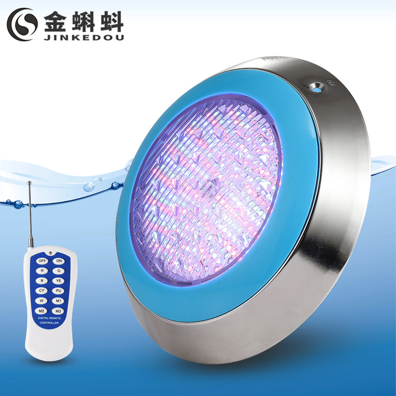 LED stainless steel wall-mounted swimming pool light, seven-color RGB water pool wall light, landscape underwater lighting fixtures details Picture