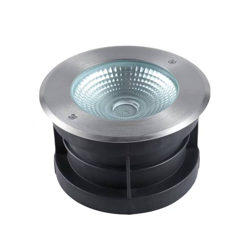 Factory direct sales of 18W outdoor waterproof LED high-power embedded ground lights, square circular seven-color buried lights details Picture
