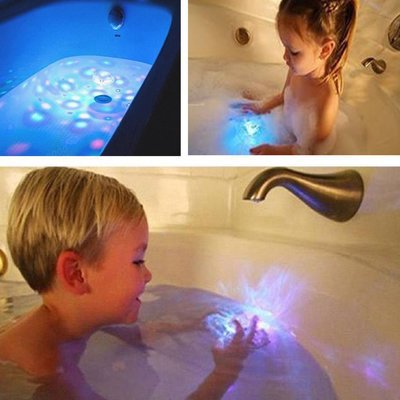 LED children's bath light, aquarium light, toy light, bathtub light, aquarium waterproof landscape light, underwater light Specification drawing