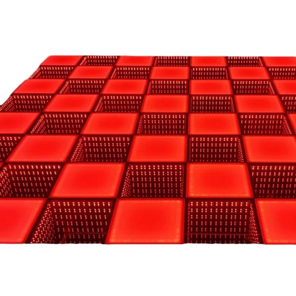 50x50cm deep-sea dyed dancing floor tiles 3D+2D white glass dancing floor tiles Item Picture