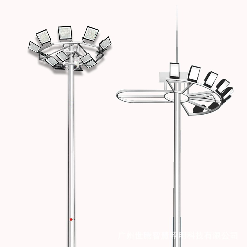 Outdoor high-pole lamps, 20-meter and 35-meter telescopic high-pole lamps for large squares, and special lighting lamps for school stadiums and courts Item Picture
