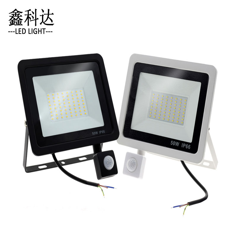 Cross-border new products: LED human body sensor floodlight, outdoor courtyard corridor infrared sensor patch floodlight full figure