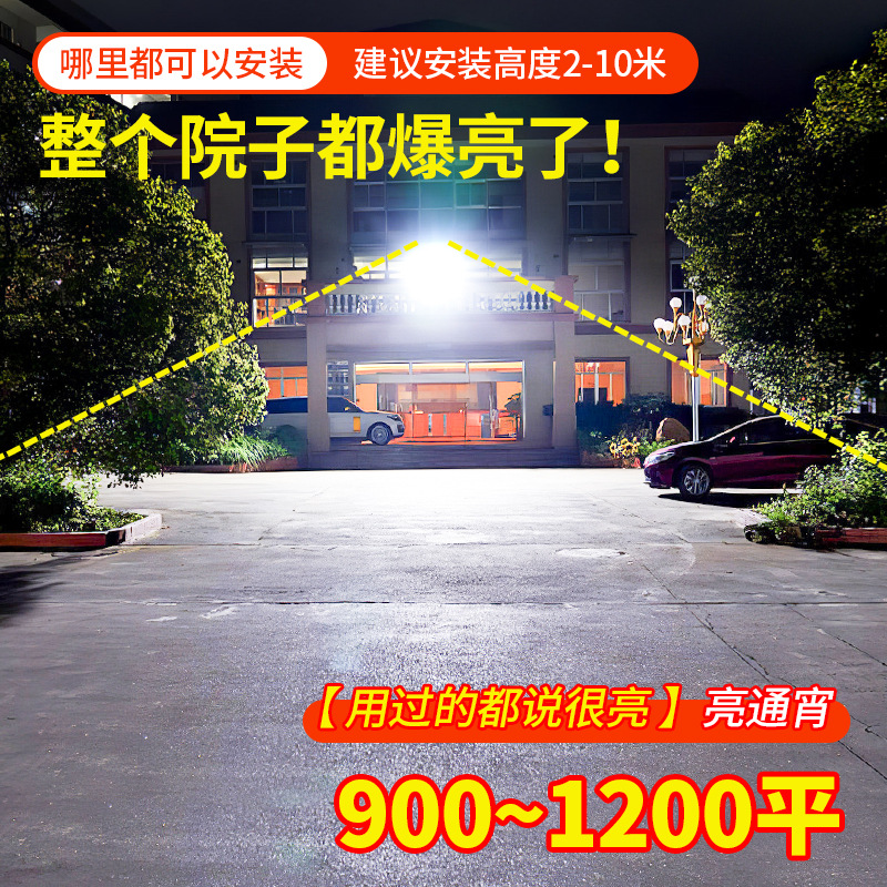 Solar outdoor lamp 2025, household garden lamp, lighting lamp, waterproof sensor, new type of rural high-intensity street lamp, IP66 Application Scenario