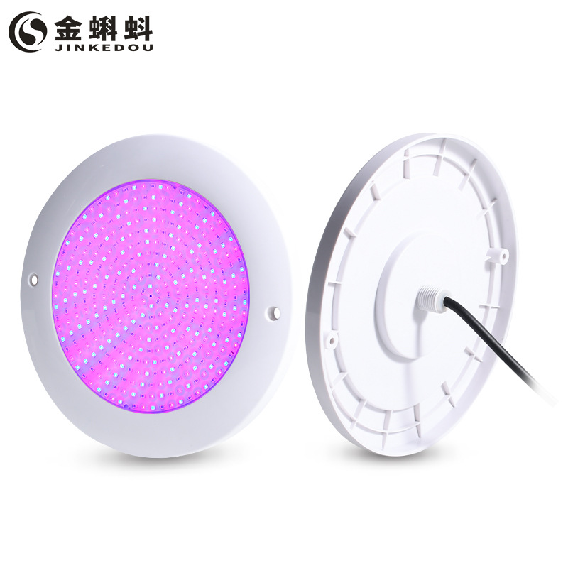 New cross-border RGB tube-type swimming pool light, PC underwater light, waterproof DC universal wireless, fully potting, IP68 details Picture
