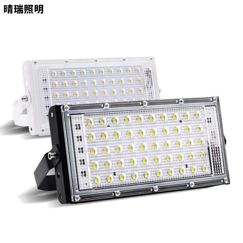 LED floodlights, outdoor waterproof floodlights, RGB lawn floodlights, outdoor lighting, cross-border 220V decorative lights Specification drawing