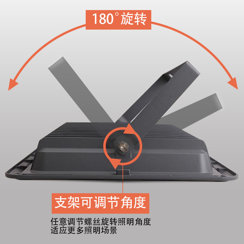 Yaming floodlights for outdoor waterproof and lightning protection, basketball courts, sports fields, high-pole LED floodlights, and construction site engineering lighting Application Scenario