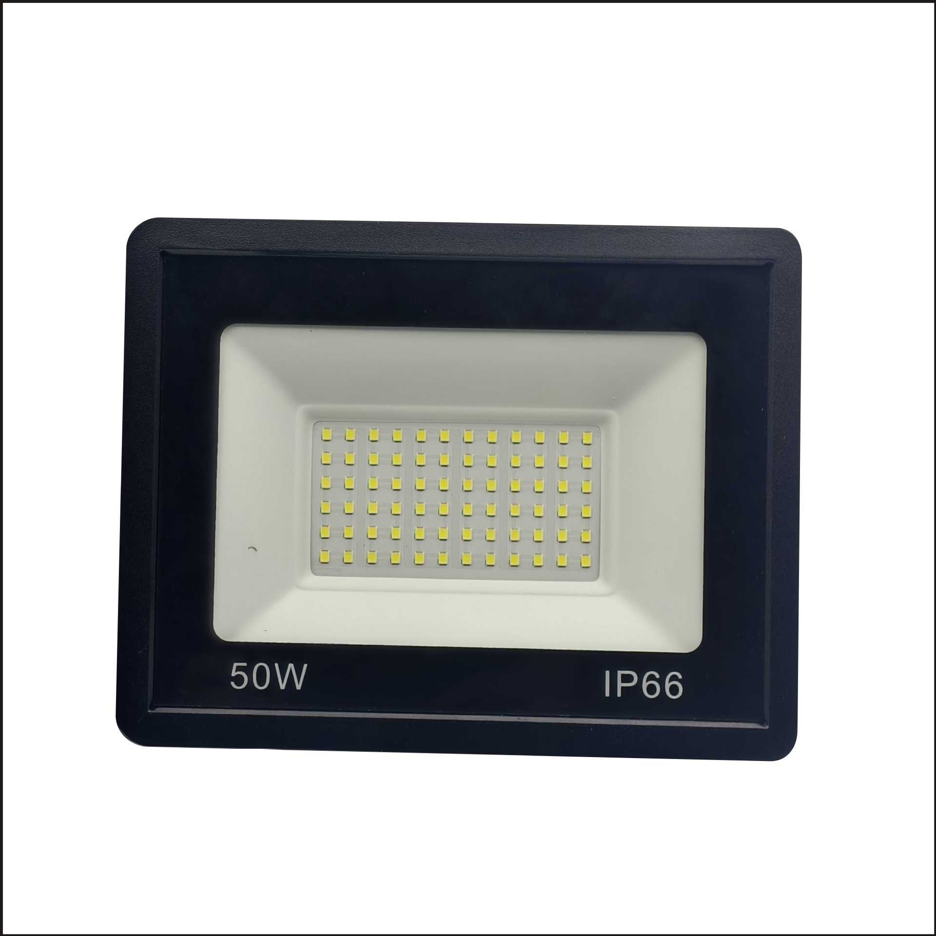Cross-border supply outdoor waterproof floodlights 50W, 100W, 200W thick material, sufficient tile, super bright small apple floodlights Item Picture