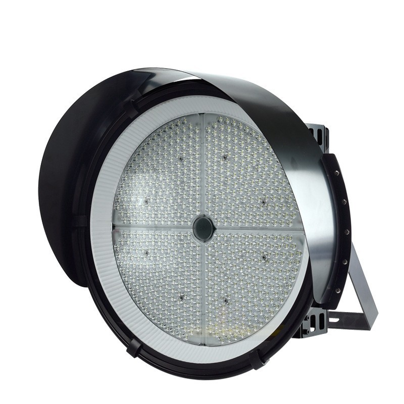 600W LED projector light, 800W aluminum alloy circular fin anti-glare spotlight, 1000W outdoor waterproof stadium light Item Picture