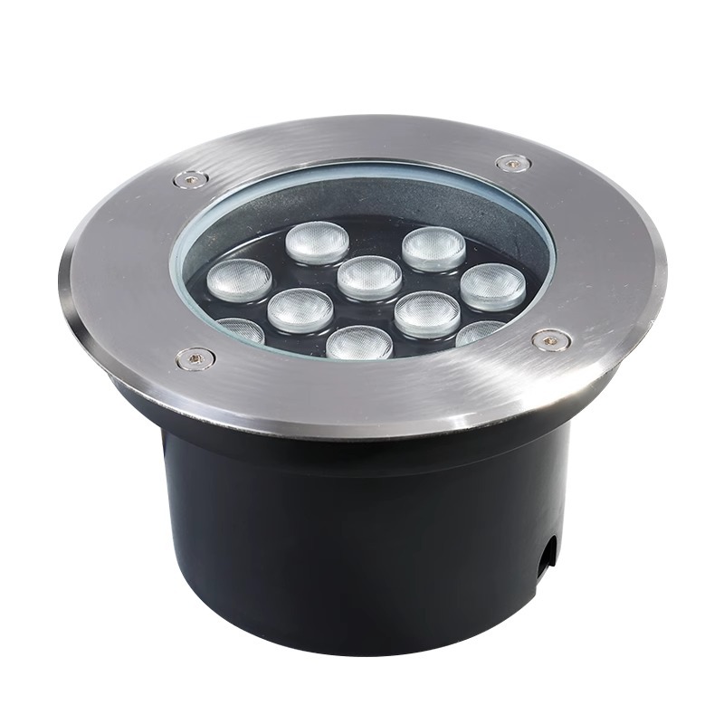Wholesale of outdoor waterproof stainless steel embedded circular 1W and 3W park and square buried lights from manufacturers Item Picture