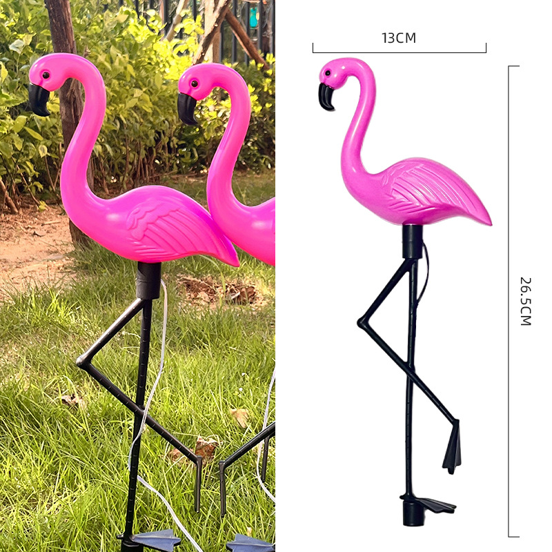 Cross-border solar flamingos one-to-three lawn lights, outdoor villa garden swimming pool decorative landscape lights Application Scenario