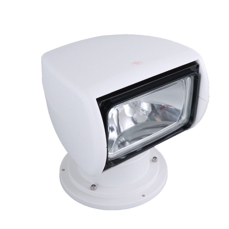 Marine searchlight, remote-controlled Luya boat, focused speedboat, 12V, 24V high-intensity long-range xenon yacht light, white Item Picture
