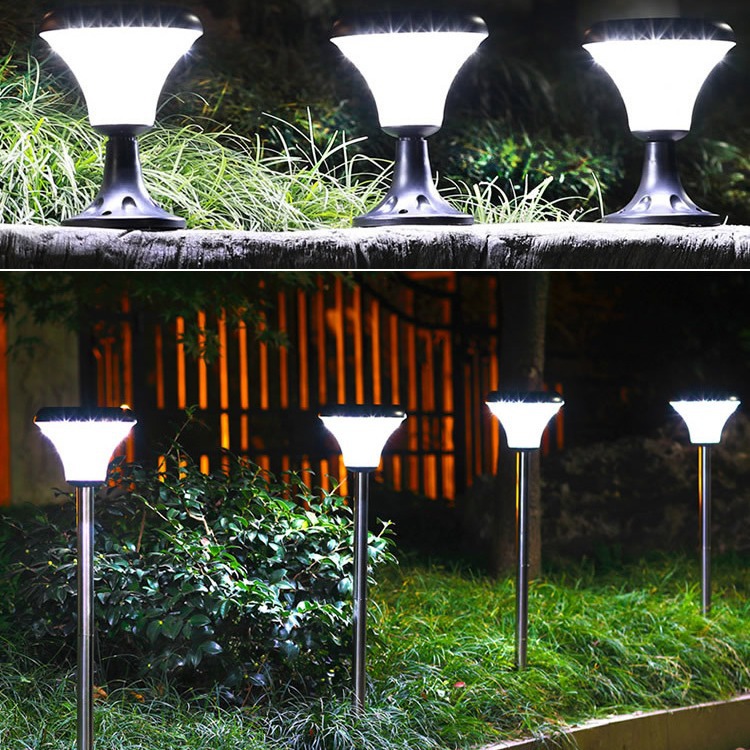 Solar outdoor lights, household garden lights, villa lawn lights, ground-insertion lights, waterproof garden lights, ultra-bright new rural street lights details Picture