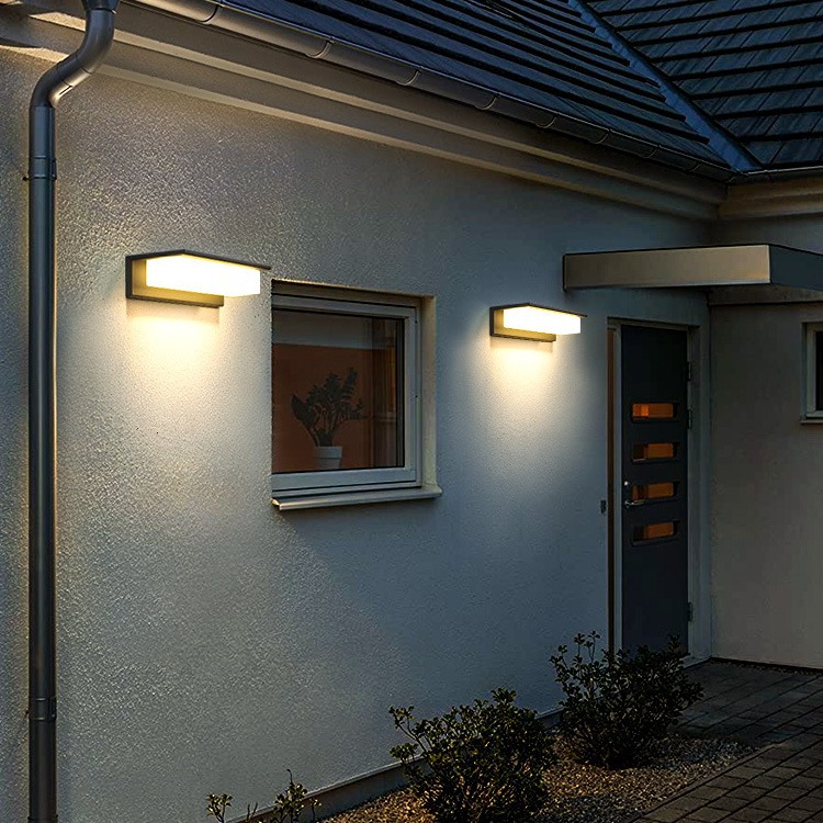 Solar outdoor wall lamps, modern and simple staircase, corridor, exterior wall lamps, courtyard, balcony, front door, and homestay waterproof wall lamps details Picture