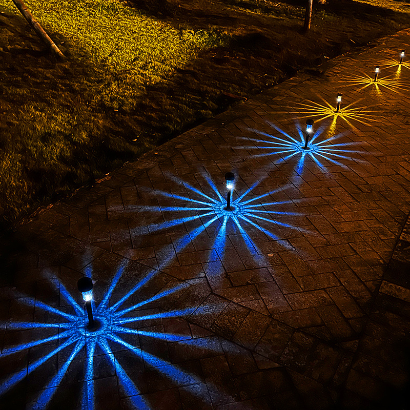 Solar lawn lights, outdoor villa courtyard landscape lights, outdoor lighting, garden lights, waterproof yard ground plug-in lights details Picture
