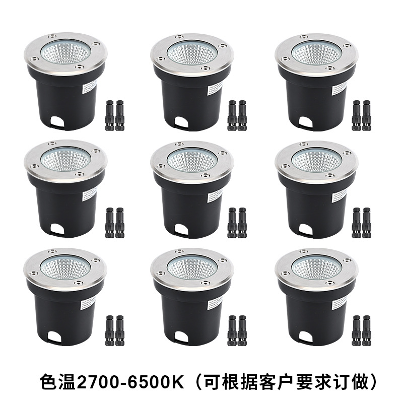 Amazon bestseller 80 low-voltage and high-voltage color temperature 2700-6500K buried light for courtyard garden path le details Picture
