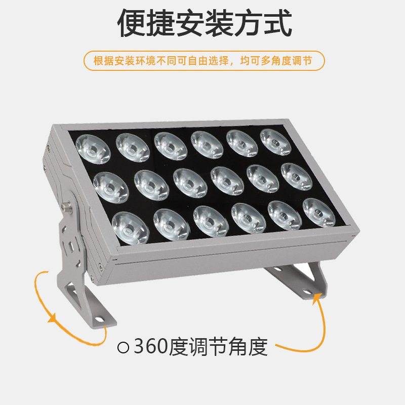 led projector light, outdoor waterproof, ultra-bright, one-beam light focus, remote exterior wall washing, landscape lighting project projector light Application Scenario