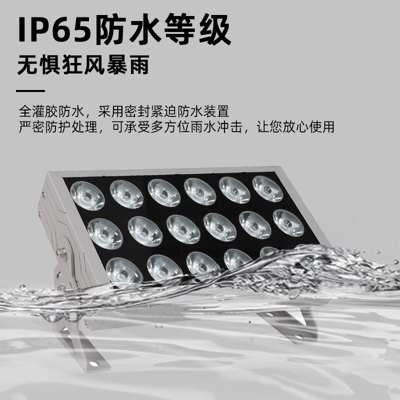 led projector light, outdoor waterproof, ultra-bright, one-beam light focus, remote exterior wall washing, landscape lighting project projector light details Picture