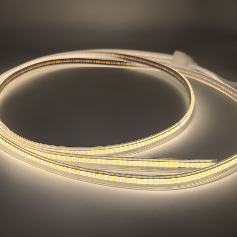 LED220V high-brightness COB waterproof light strip, self-adhesive linear light slot, home living room ceiling atmosphere, outdoor soft light strip Specification drawing