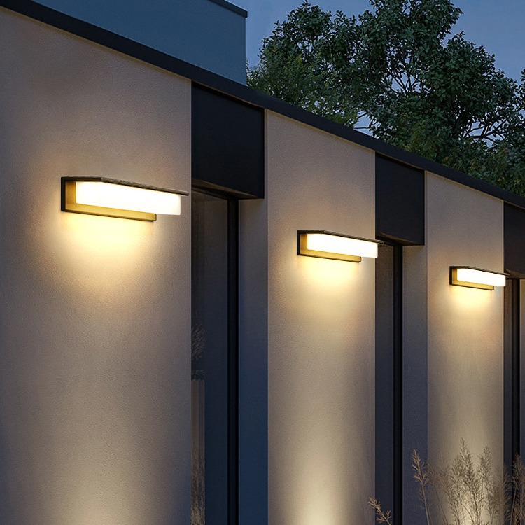 Solar outdoor wall lamps, modern and simple staircase, corridor, exterior wall lamps, courtyard, balcony, front door, and homestay waterproof wall lamps Specification drawing