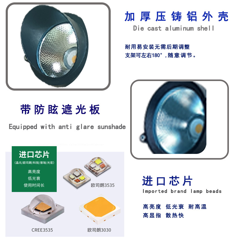 Outdoor tree lighting lights, waterproof tree projection lights, green plant ground insertion lights, wall floodlights, lawn and courtyard landscape ground insertion spotlights details Picture