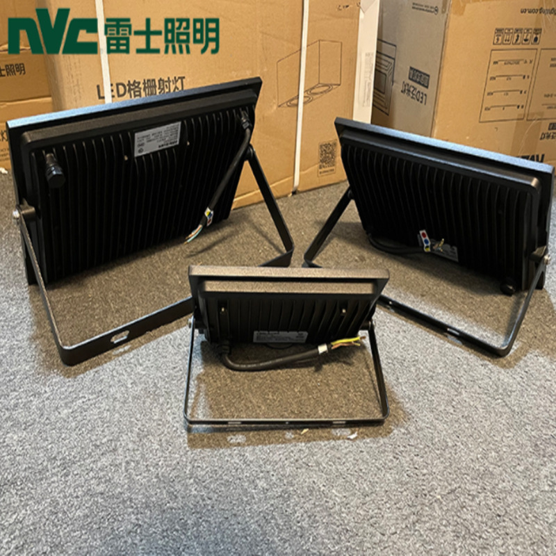 NVC LED floodlights, outdoor waterproof spotlights, lighting, garden lights, advertising, construction site searchlights, floodlights, projects Specification drawing