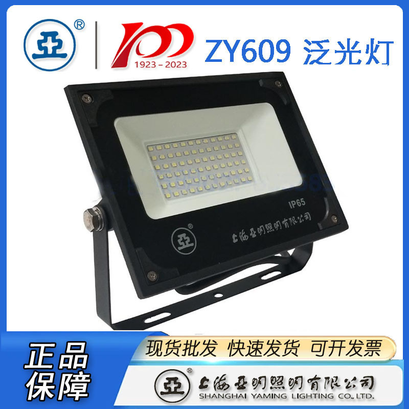 Shanghai Yaming Lighting LED floodlight ZY609 100W Advertising floodlight 200W outdoor waterproof light full figure