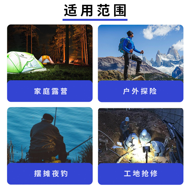 LED floodlights, charging emergency charging lights, solar garden lights, lighting mobile outdoor construction site searchlights Application Scenario