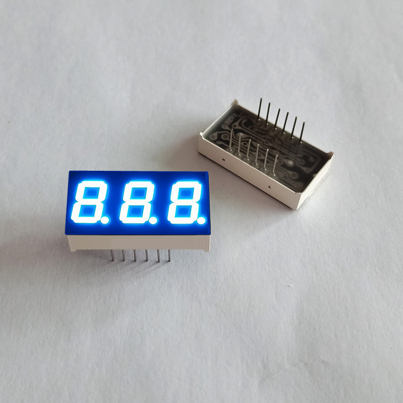 0.4-inch 3-digit blue light digital tube KYX-4301AB/KYX-4301BB. Blue light digital tube 0.4 inches full figure