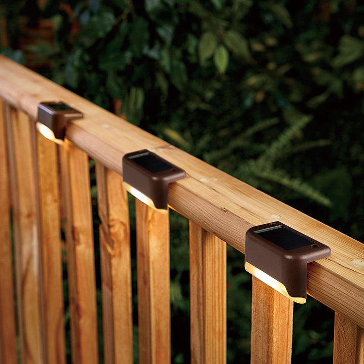 New cross-border solar step lights, sensor staircase lights, outdoor waterproof led courtyard lights, garden night lights details Picture