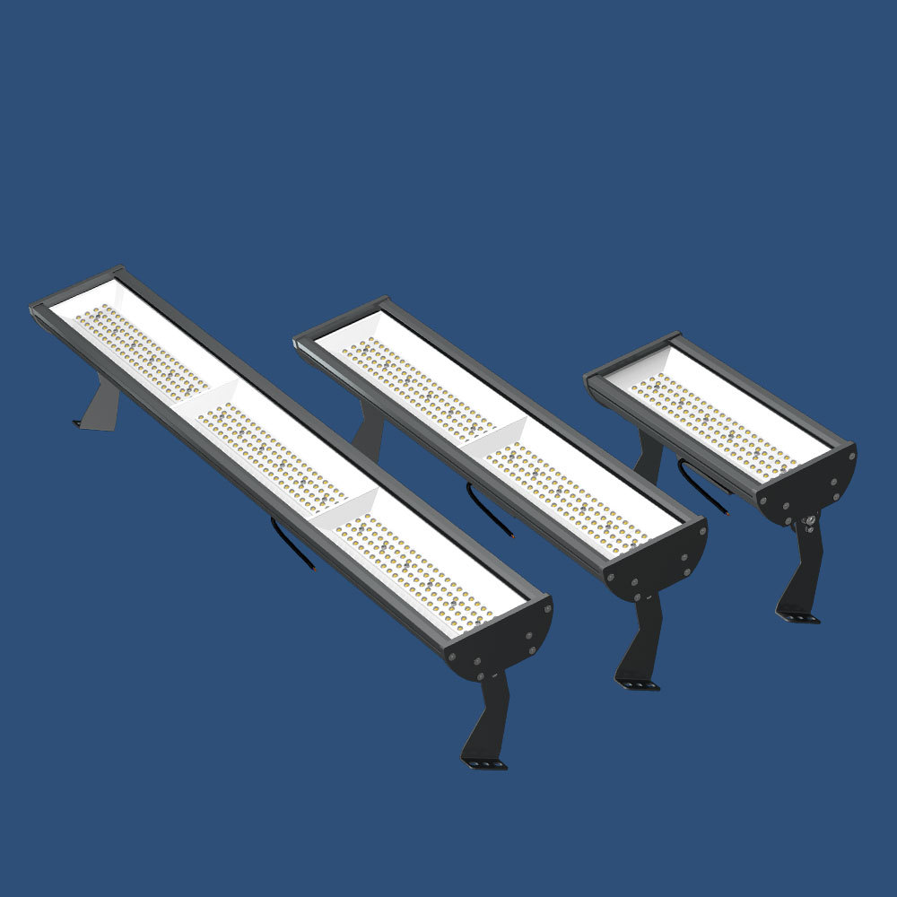 Long-strip-shaped cold storage led explosion-proof light, subway light, airport section modular diffuse reflection anti-glare 50W tunnel light Specification drawing