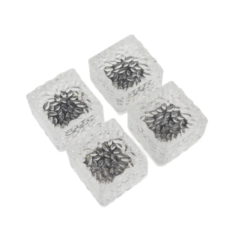 Solar-powered ground lights, outdoor waterproof staircase ice brick lights, courtyard ice block ornaments, landscape lawn lights, garden lights Item Picture