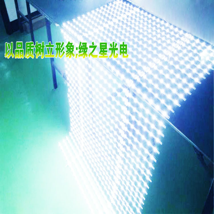 led light box light strip 3030 diffuse reflection lamp core 12v soft membrane ceiling advertising light box light source long strip waterproof Specification drawing