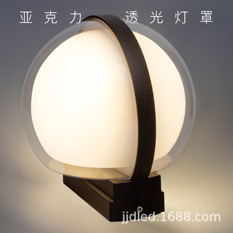 Outdoor wall lamps, LED waterproof exterior wall, store lighting decoration, modern and simple corridor, balcony, outdoor wall, courtyard lamps Application Scenario