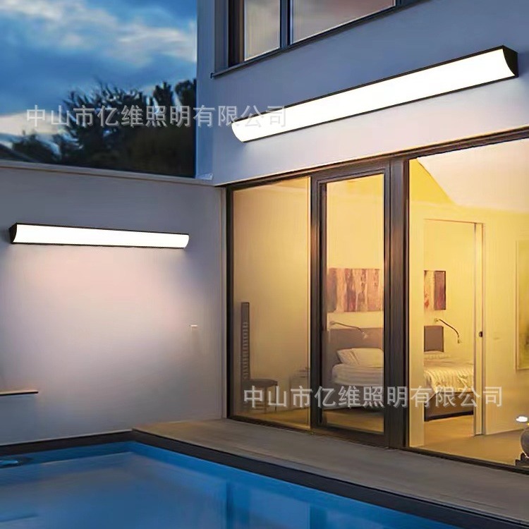 Long outdoor waterproof wall lamps, corridor staircase door lamps, outdoor balcony corner lamps, simple sunroom wall lamps Application Scenario