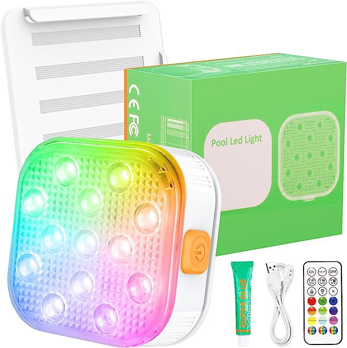 Amazon's new cross-border bestseller, IP68 snap-on pool light, diving light, bathtub LED light, bathtub light private mold full figure