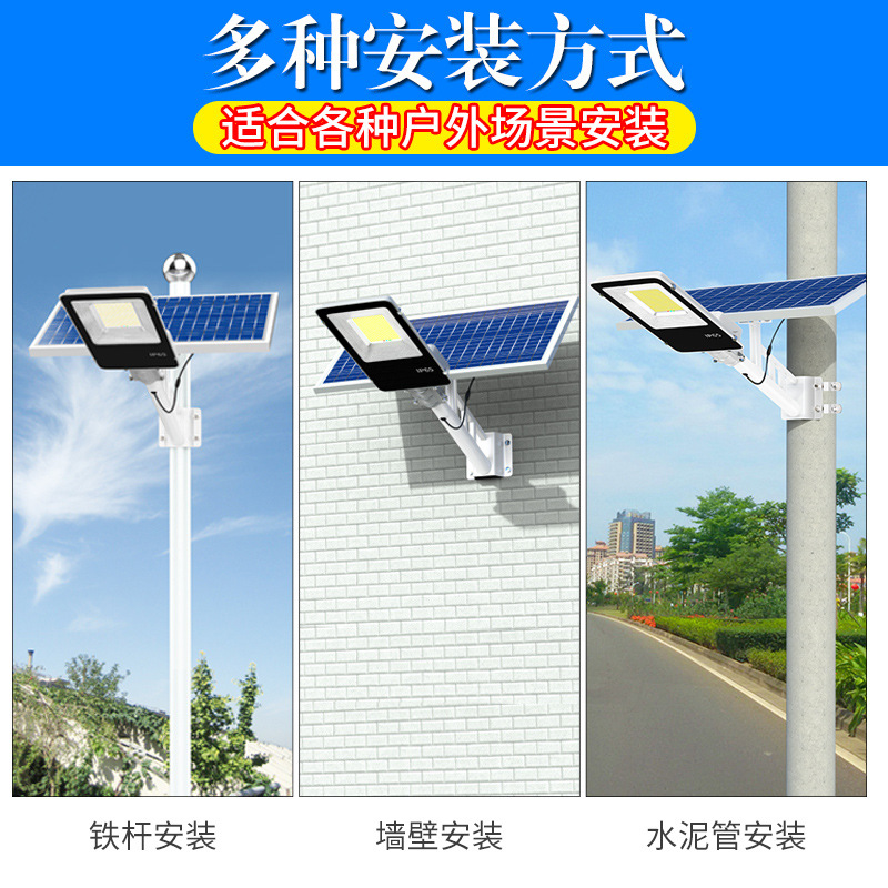 Solar outdoor lamps, street lamps, garden lamps, led ultra-bright new high-power household waterproof strip lamp pole lighting lamps Application Scenario