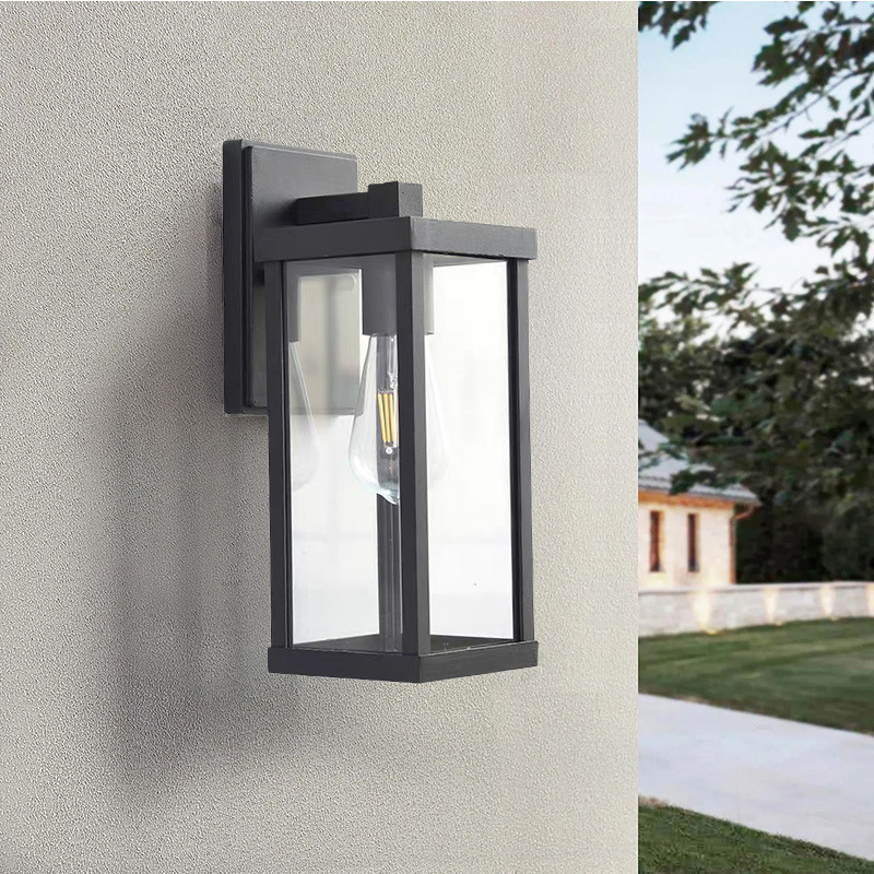 American-style simple outdoor waterproof wall lamps, outdoor balcony corridor, garden courtyard, villa terrace, corridor, exterior wall lamps details Picture