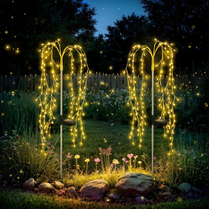 Solar smoke lamp, led outdoor lawn lamp, waterproof ground plug lamp, garden and courtyard lamp, dandelion ground lamp Application Scenario