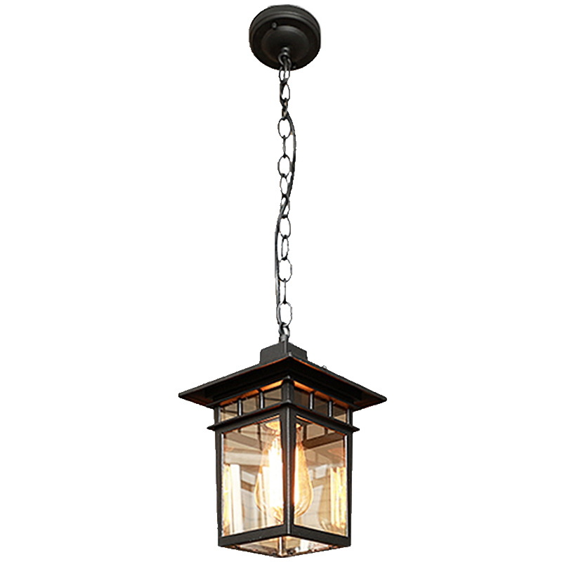 American-style chandeliers, outdoor waterproof and rust-proof garden lamps, corridor, aisle, balcony lamps, outdoor villa garden small chandeliers Item Picture