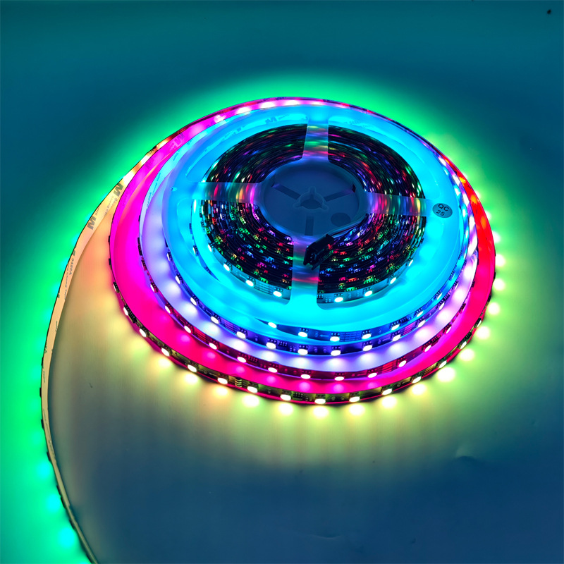 led light strip: 12V, 24V, 5050, 60 color-changing lights, four-wire power failure continuation, IC16703 flowing water running horse changing light Application Scenario
