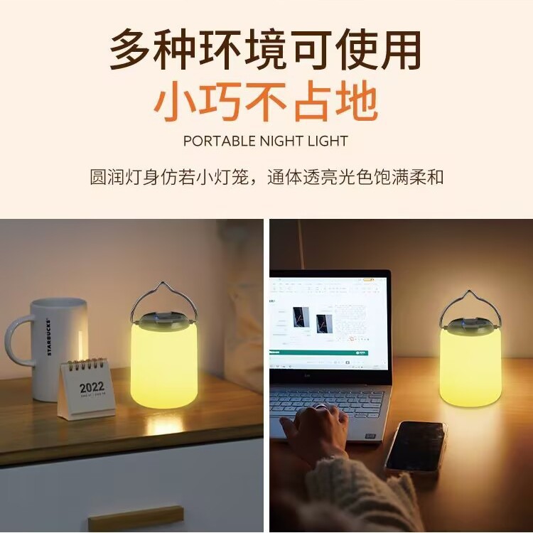 Outdoor charging camping lights, spherical warm light bulbs, atmospheric outdoor night lights, canopy lighting, camping lights, tent lights Specification drawing