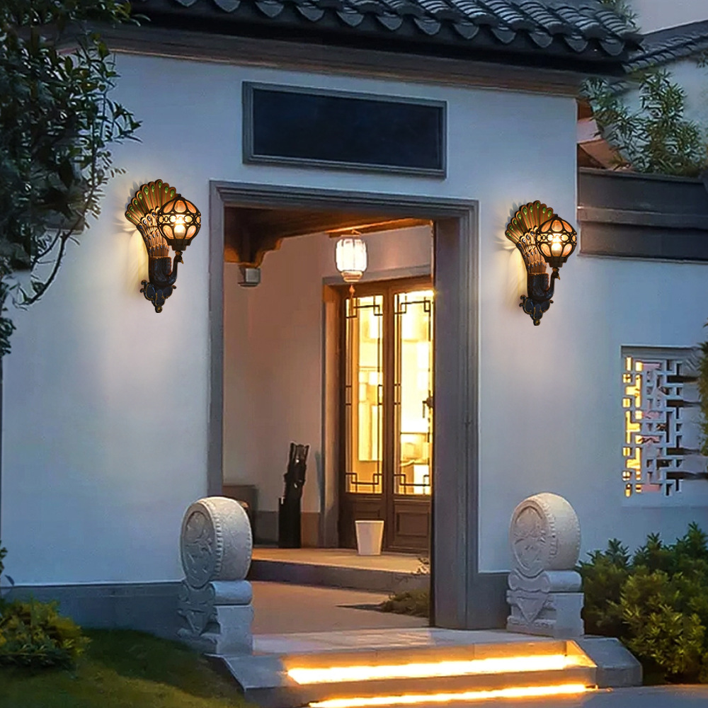 Outdoor wall-mounted wall lamps, waterproof creative corridor, passageway, villa landscape, courtyard, terrace, garden, gate, bedroom Specification drawing