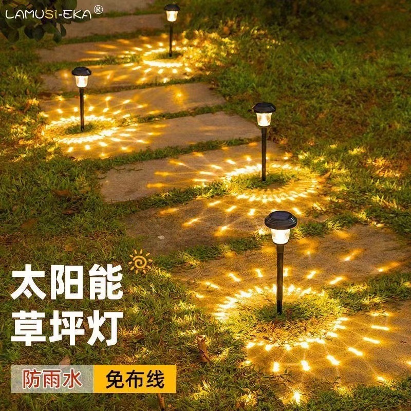 New outdoor solar lawn lamp, garden lamp, waterproof garden landscape, courtyard road lamp, outdoor villa lighting details Picture