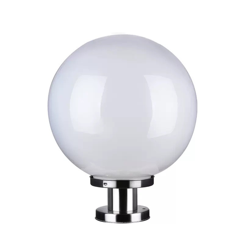 Power-connected column head lamp, outdoor waterproof gate column wall lamp, round ball lamp, new LED villa courtyard street lamp Item Picture