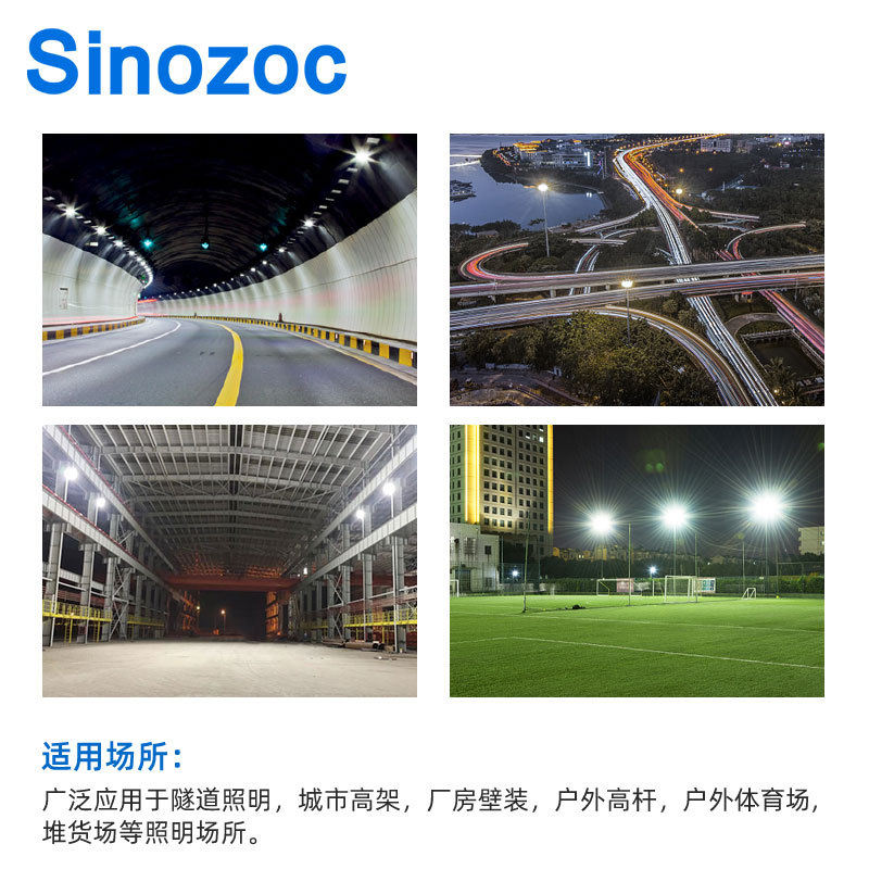 Zhaochang Lighting fixtures, 50W-250W outdoor advertising floodlights, modular industrial and mining lamps, high-pole lamps, ultra-bright Application Scenario