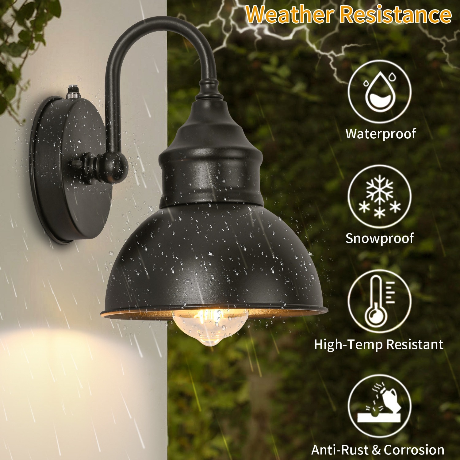 Cross-border exclusive supply of simple outdoor wall lamps, courtyard waterproof lighting fixtures for porches, communities and villas. Factory direct sales Specification drawing