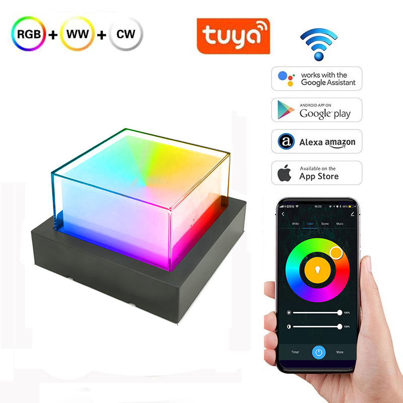 Factory direct sales, Graffiti smart APP, outdoor wall lamps, dimmable color-changing LED garden lamps, garden lamps, lawn lamps full figure