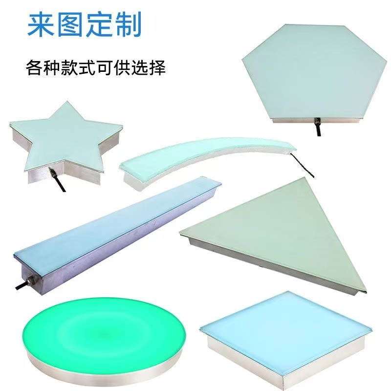 led strip floor tile lights, sensor floor lights, piano floor lights, linear lights, circular arc-shaped square linear buried lights full figure